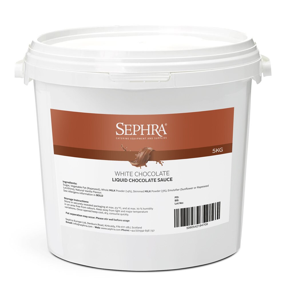 Sephra Liquid Chocolate - White 5kg_0